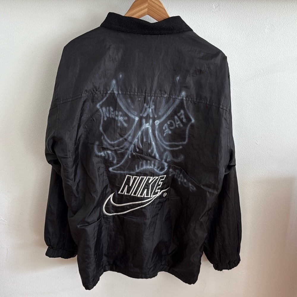 RARE! Original art by NECKFACE on vintage Nike track jacket. One of a kind!